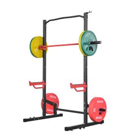 VEVOR Power Cage Squat Rack, Multifunctional Power Rack Home Gym, 1000LBS Strength Training Workout Equipment with 4 Band Pegs