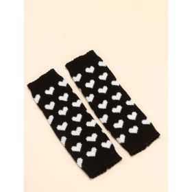 Feet Cover Knitted Love Foot Sock Versatile Slimming Hot Girl Wool (Option: Black-Free Size)