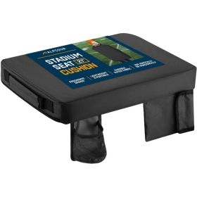 Alpcour Portable Extra Thick Stadium Seat Cushion - 21x 15 Inch Bleacher Cushion With Side Pocket (Option: Black-21Wide)