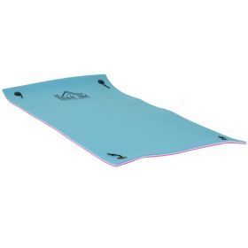 10' x 5' Floating Water Mat, 3-Layer Swimming Pool Float, XPE Foam, Tear Resistant Mesh Layer, Portable Foam Raft, Durable Water Activities Mat (Option: Pink-1520x380x380 mm)