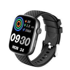 1.95-inch Smartwatch Fitness Tracker With Multiple Exercise Modes (Option: Black)