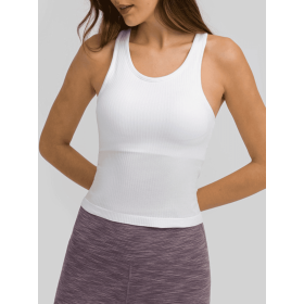 JupiterGear Round Neck Racerback Tank (Color: White, size: 10)