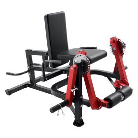 VEVOR Leg Extension and Curl Machine, Seated Leg Rotary Extension for Thigh, Adjustable Lower Body Specialty Exercises Equipment (Foldable Seat or not: Foldable, Leg Training Method: Single-Leg Exercise)