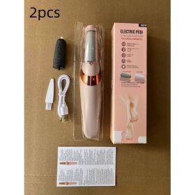 Electric Foot Grinder Foot Peeling Machine Foot Repair Tool (Option: Toothpaste Box Pink 2pcs)